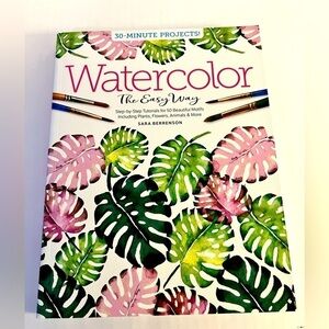 Watercolor The Easy Way paperback painting book